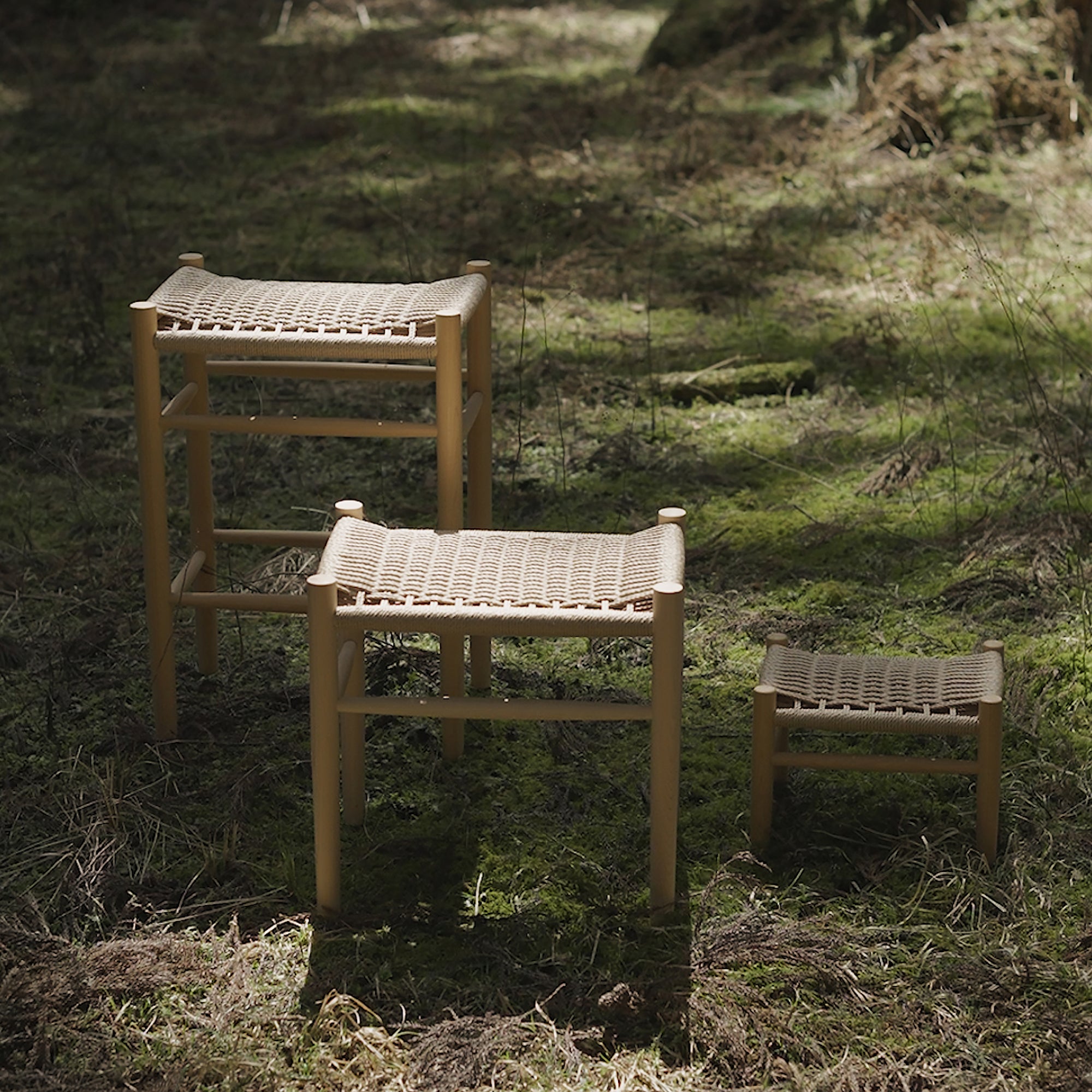 Paper Cord Mini Stool - Complete