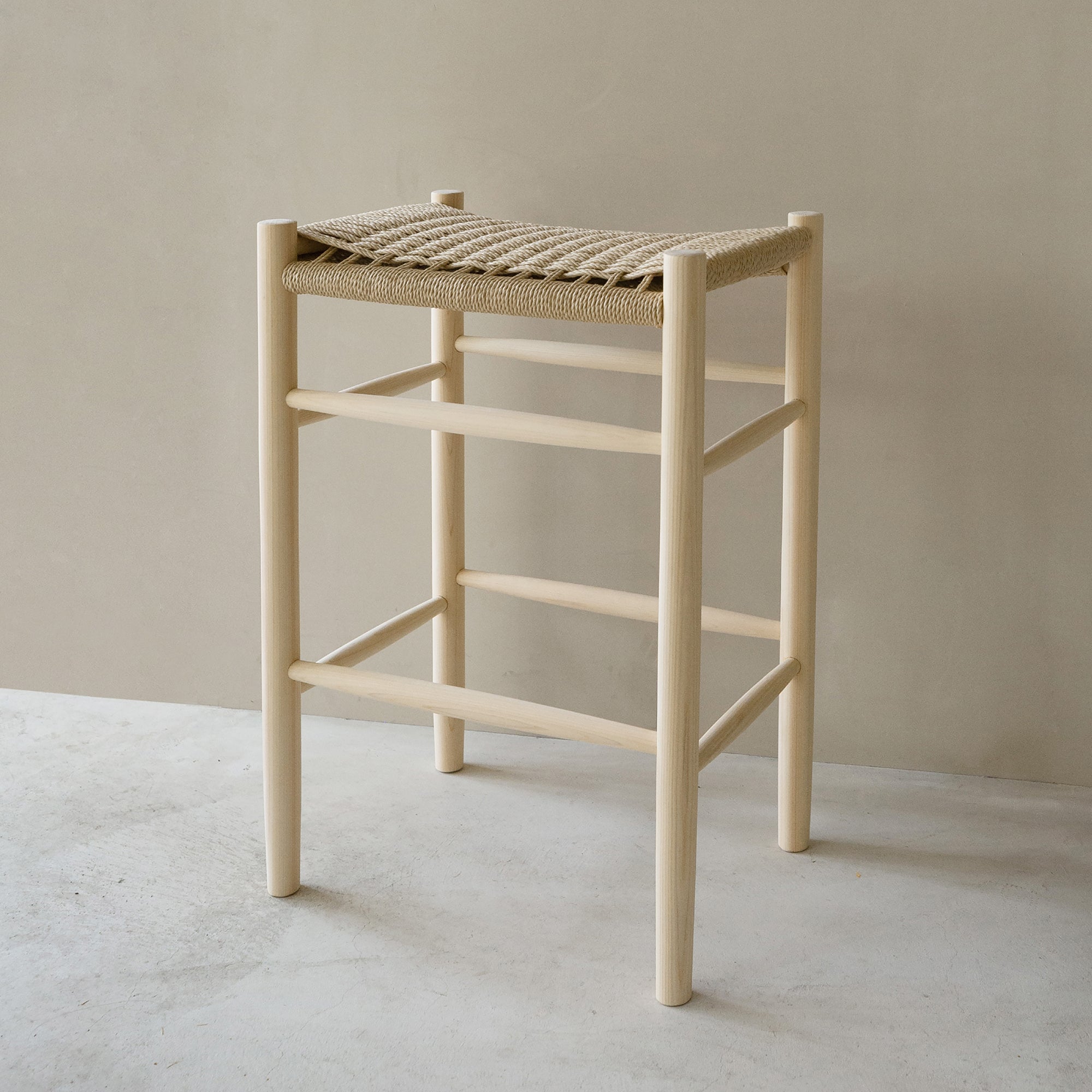 Paper Cord High Stool - Complete