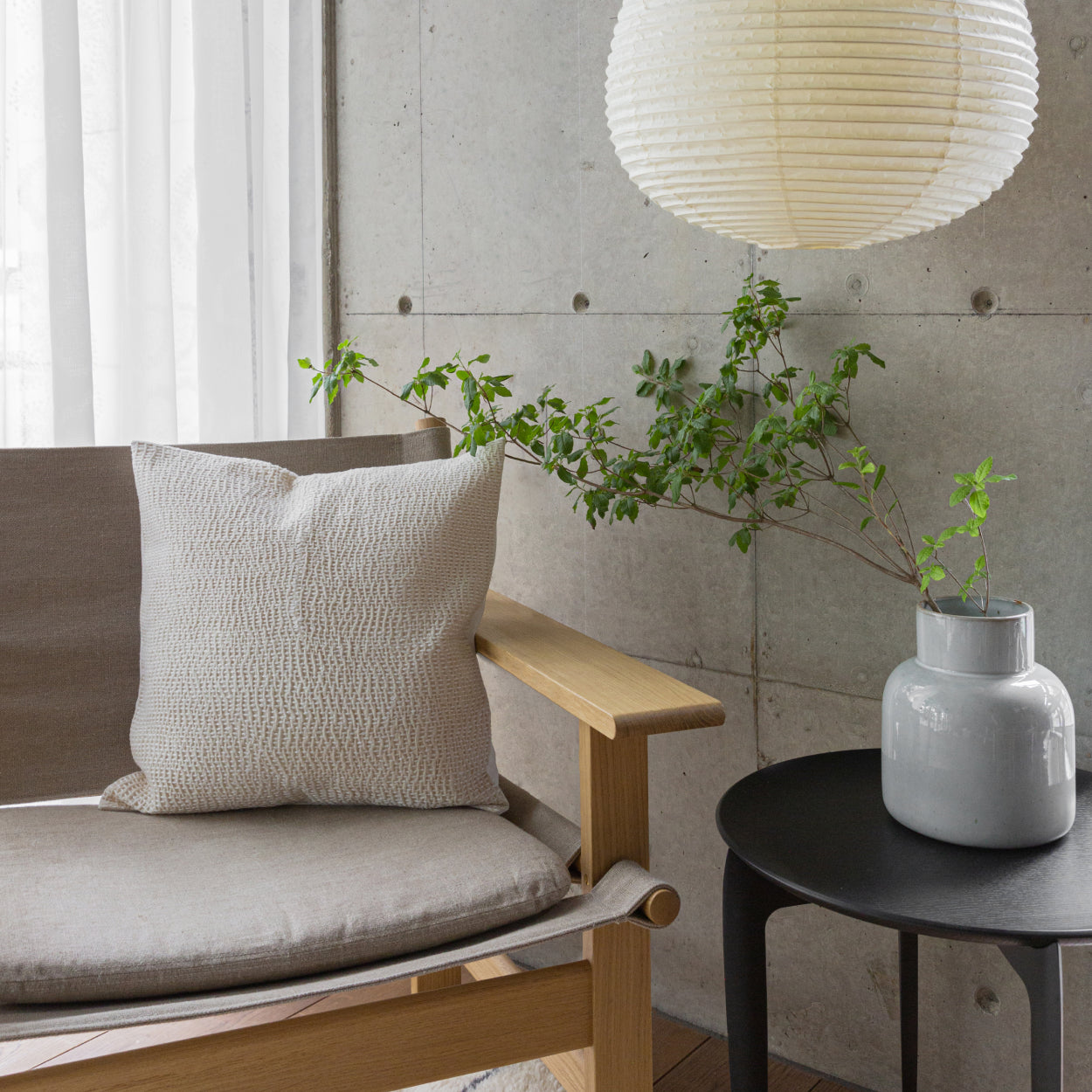 Sashiko Cushion Cover - Line