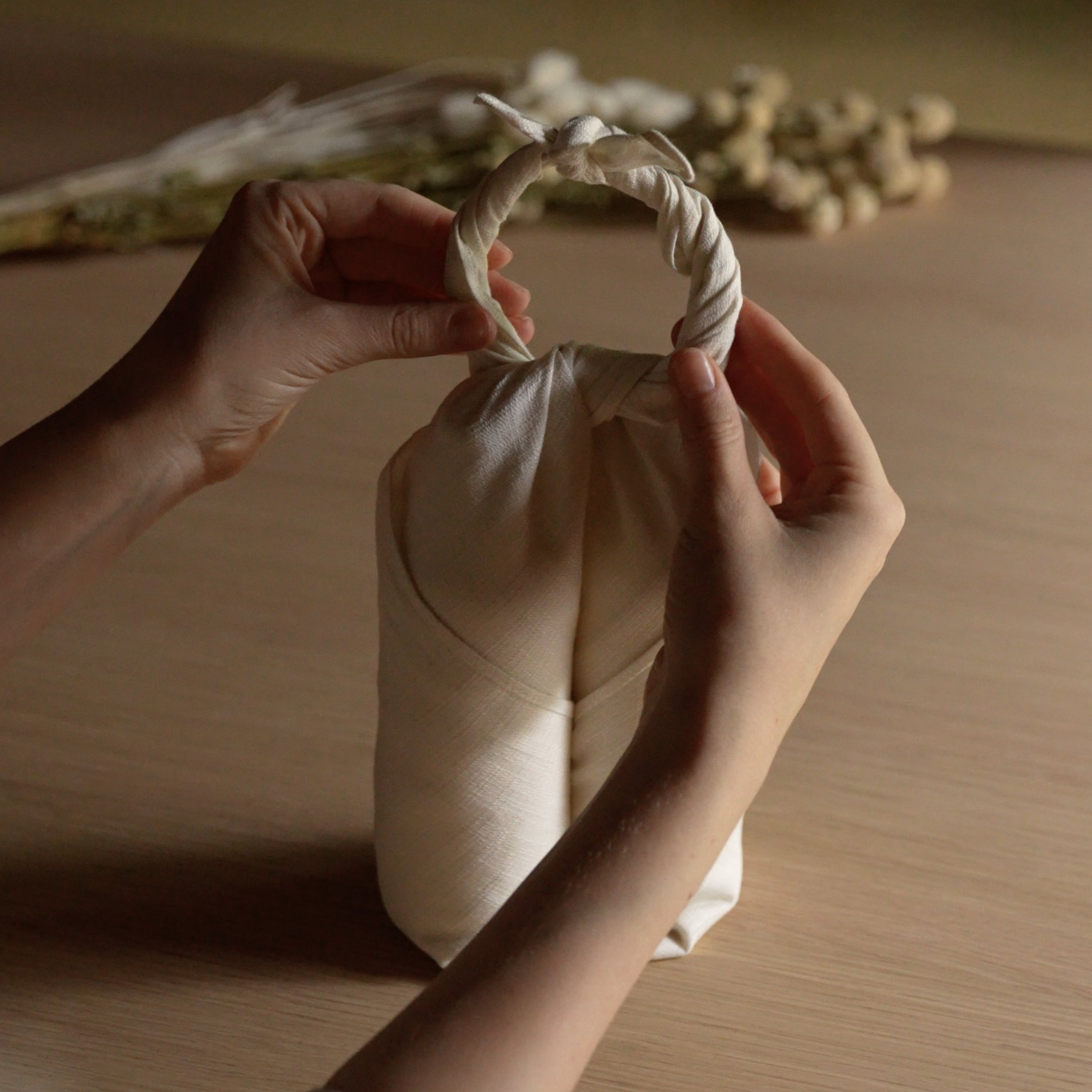 Organic Cotton Furoshiki - Beige