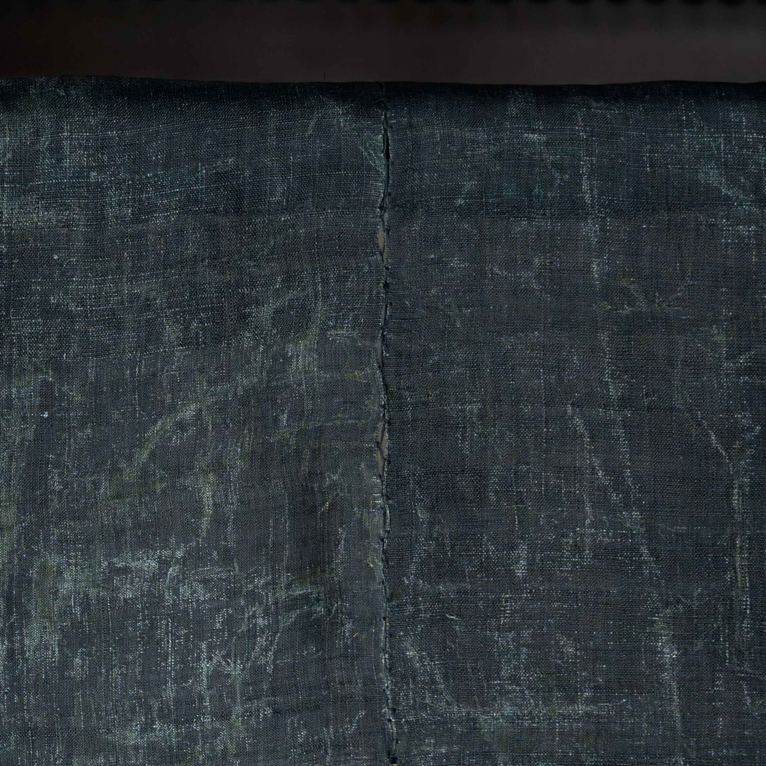 Rōketsu-zome Noren - Green & Black