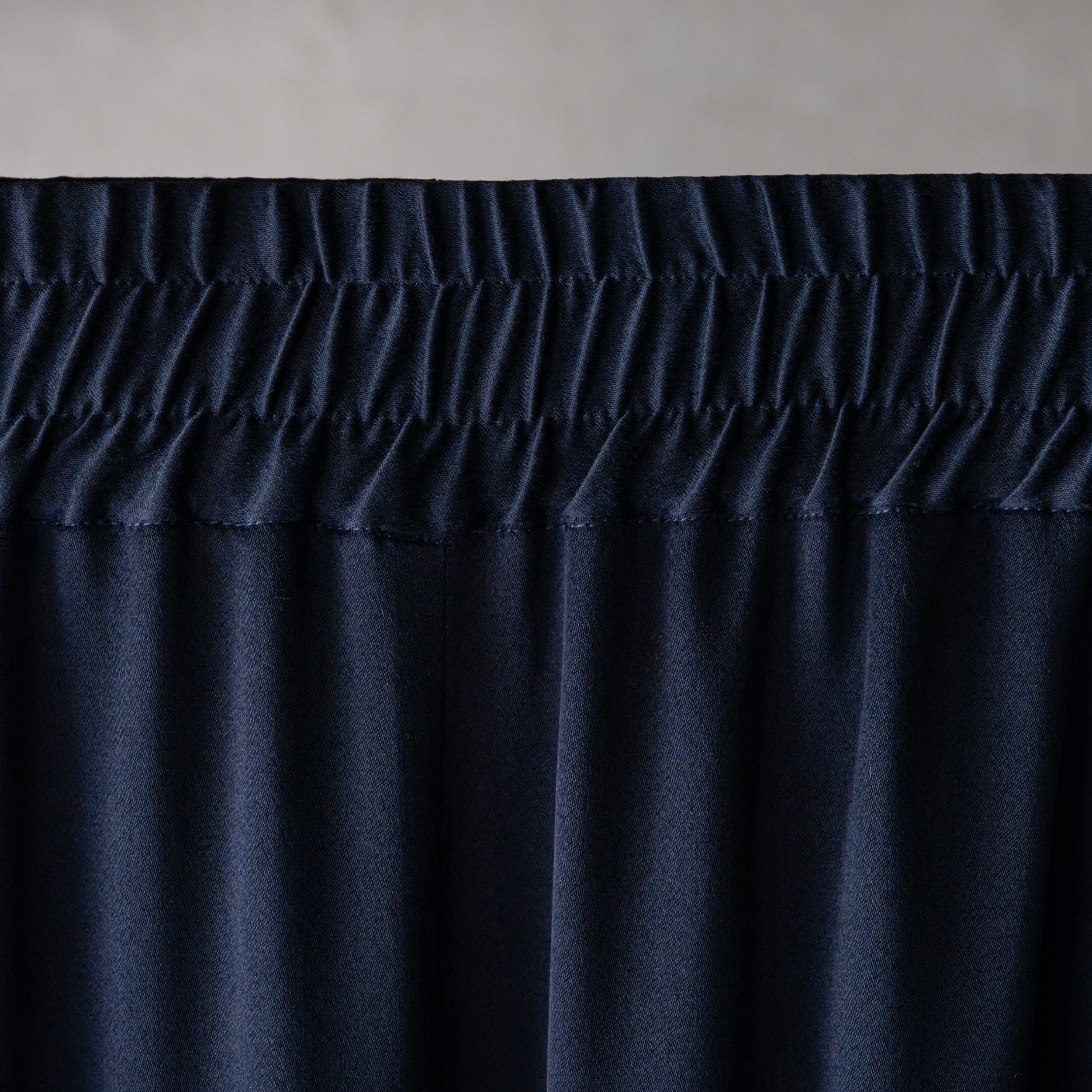 Silk Pajamas | Long Pants - Navy