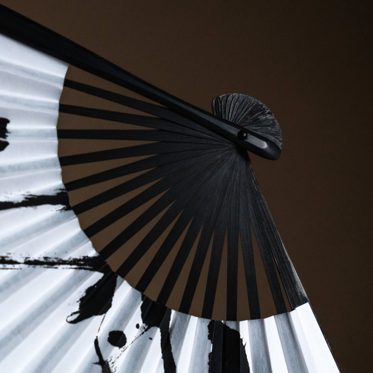 Sumi Folding Fan - Kaze