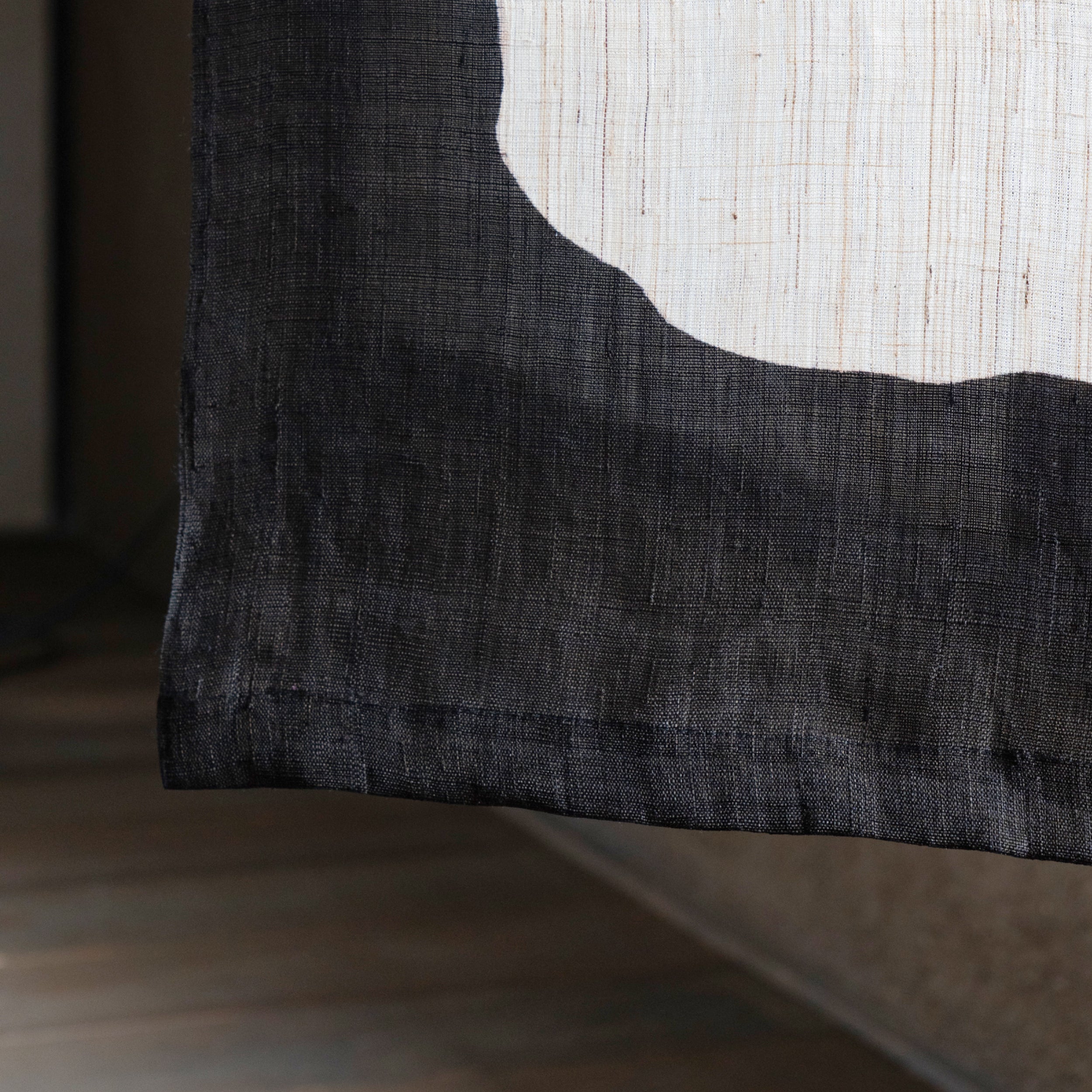 Katazome Wall Piece - Sumi Black