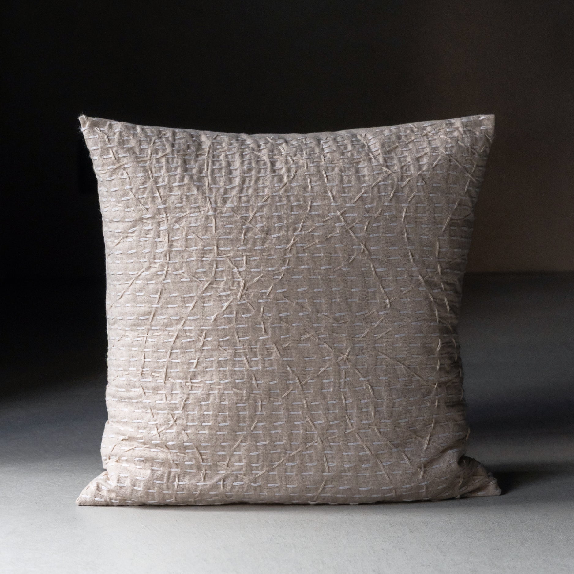 Sashiko Cushion Cover - Wave