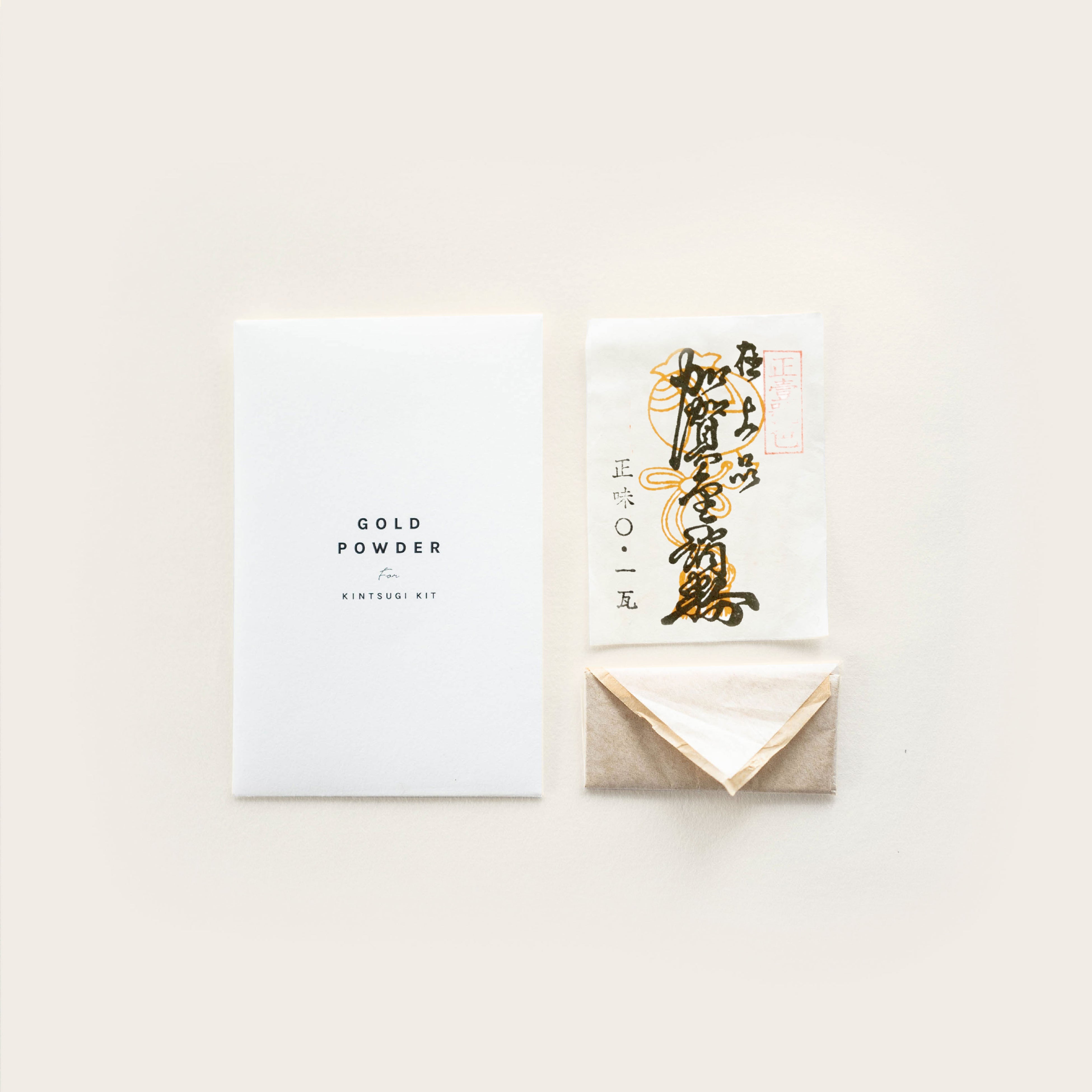 Packet of gold powder