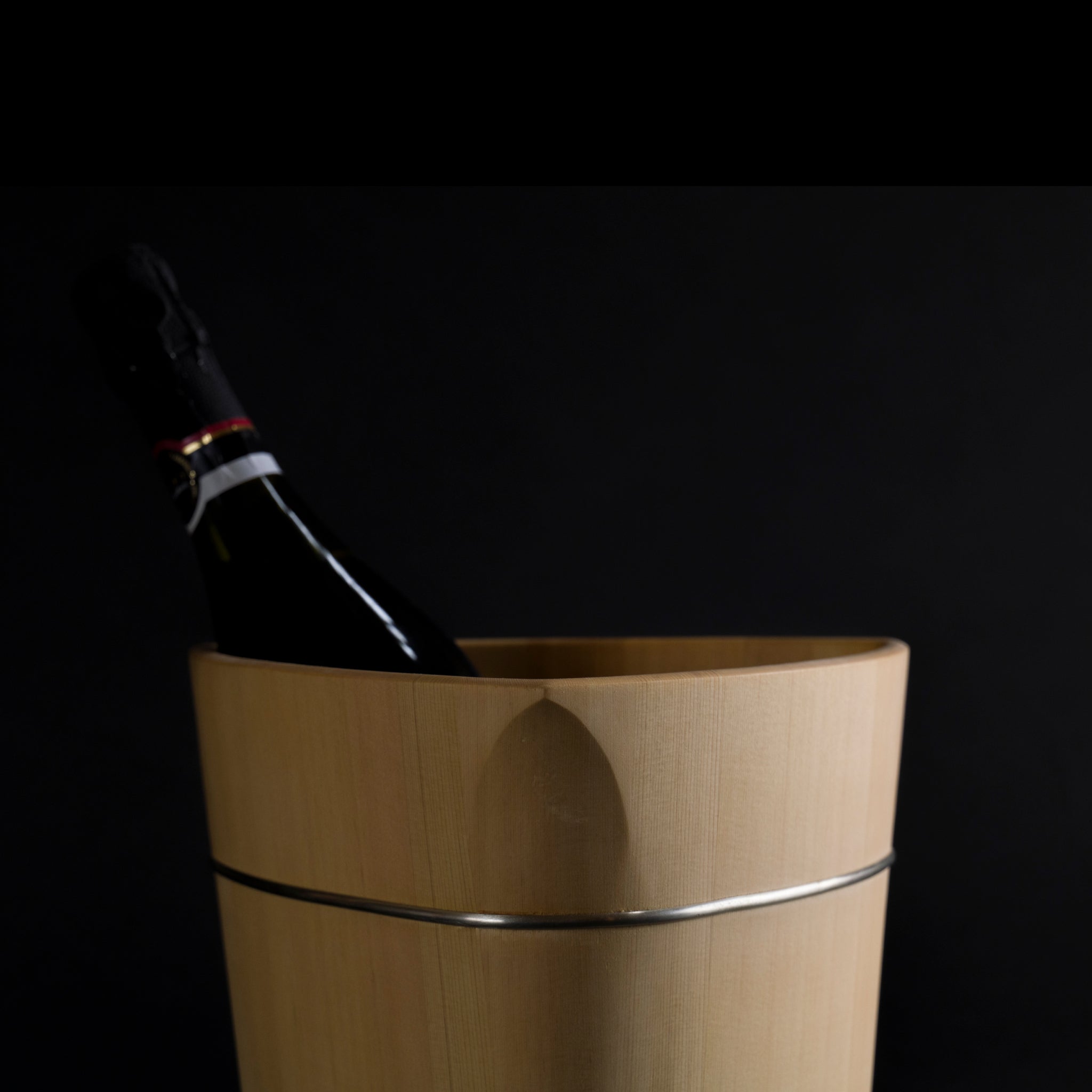 Triangular champagne cooler