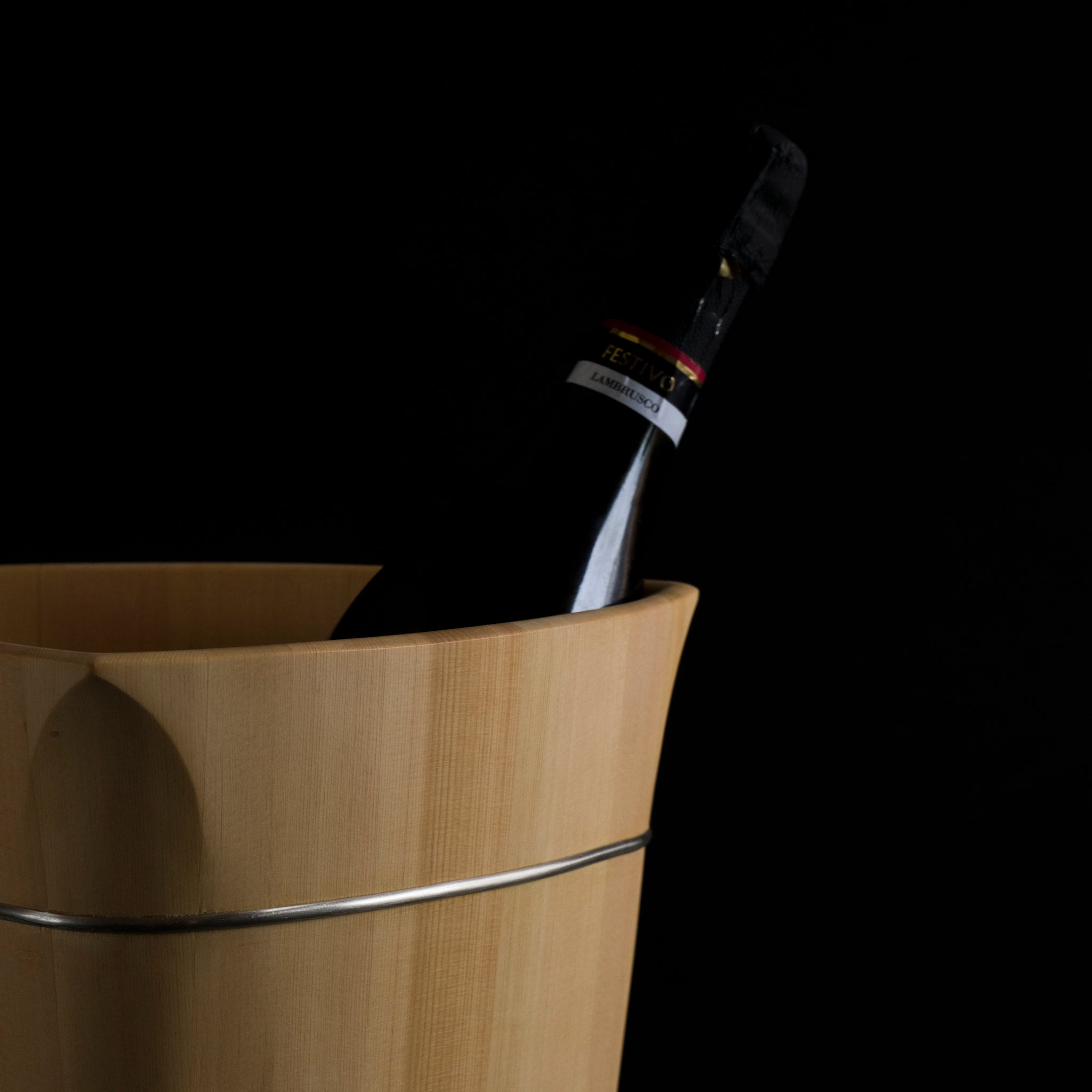 Triangular champagne cooler