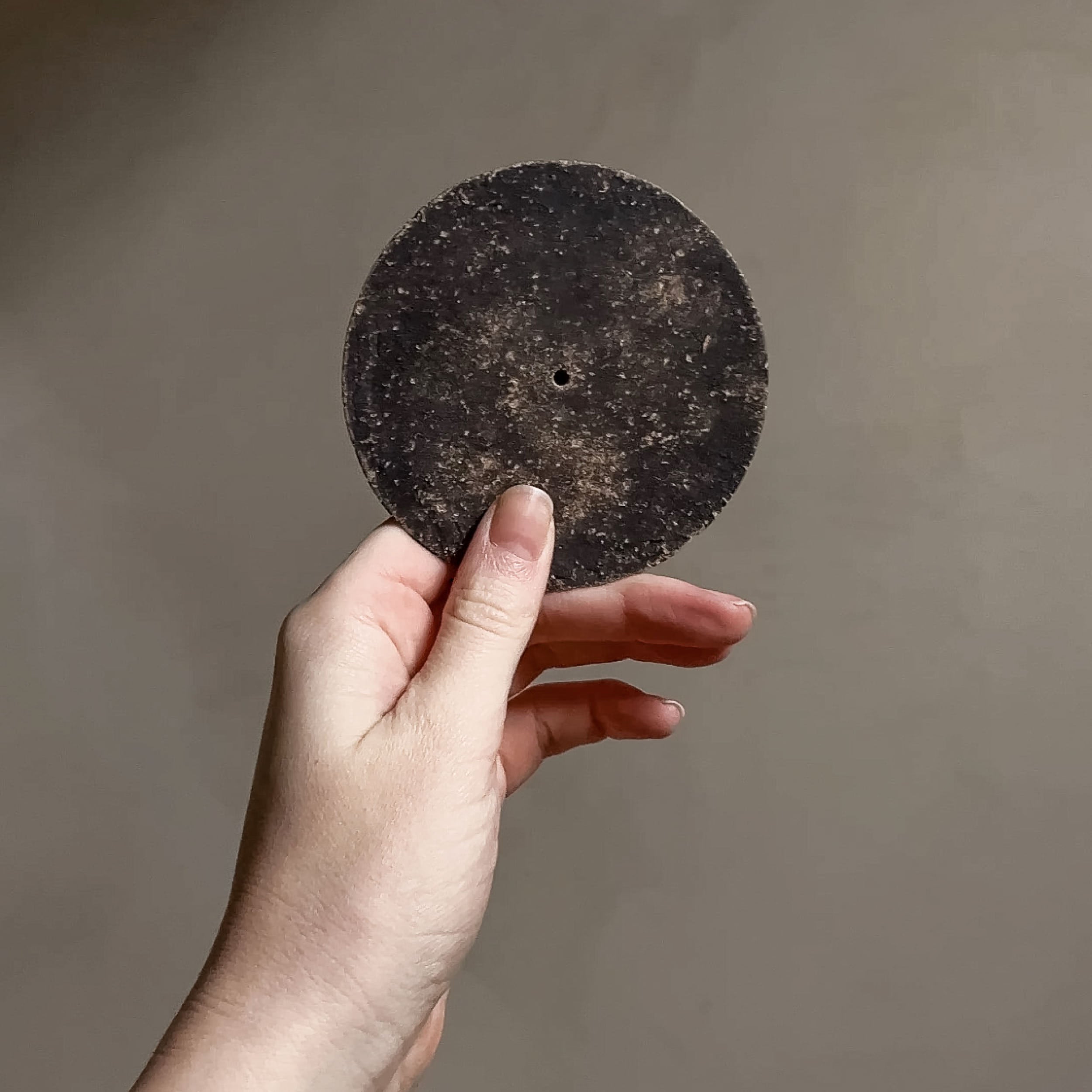 Ceramic Incense Plate - Black