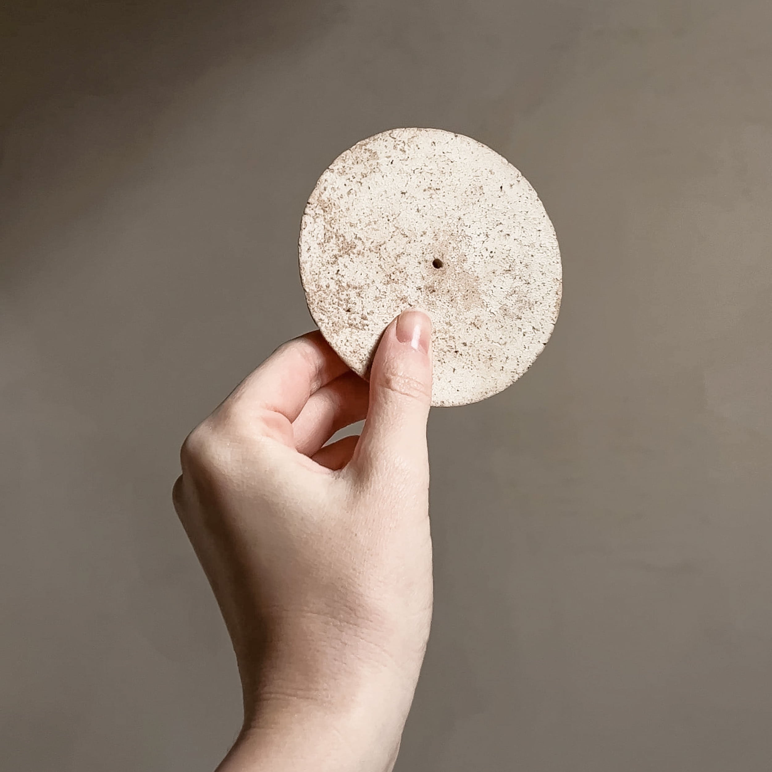 Ceramic Incense Plate - White