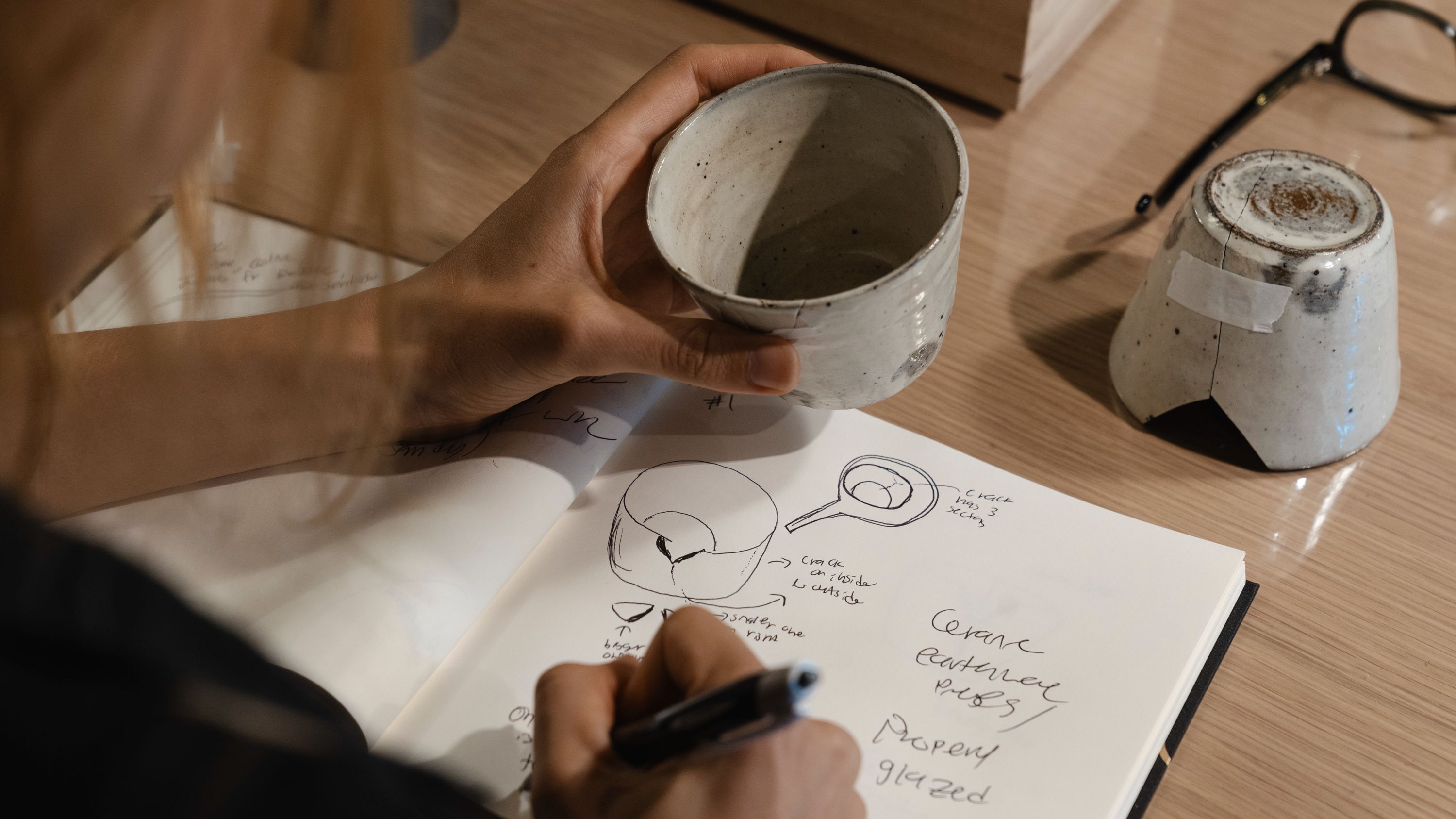 Repairing glazed and unglazed pieces