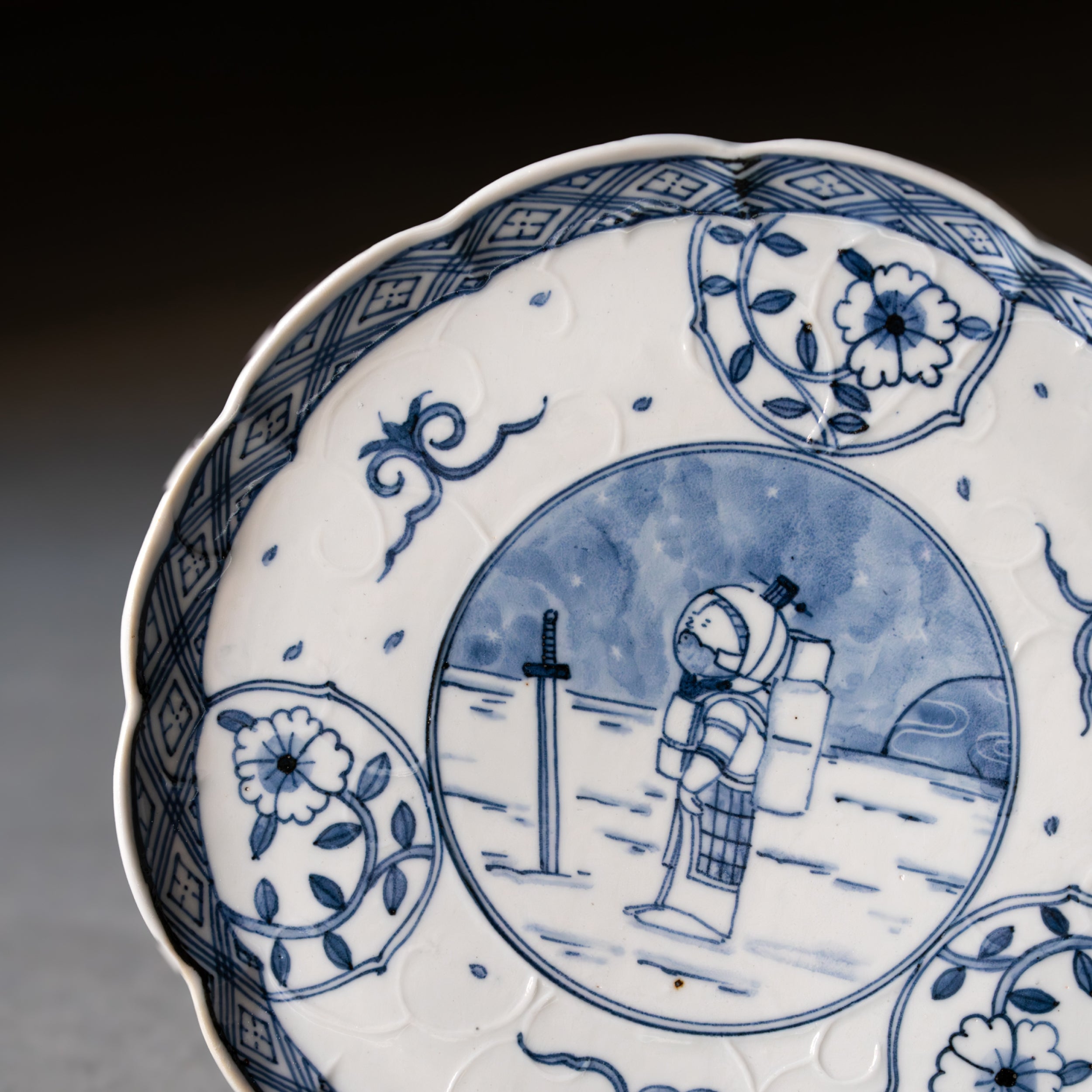 Chonmage Astronaut Plate