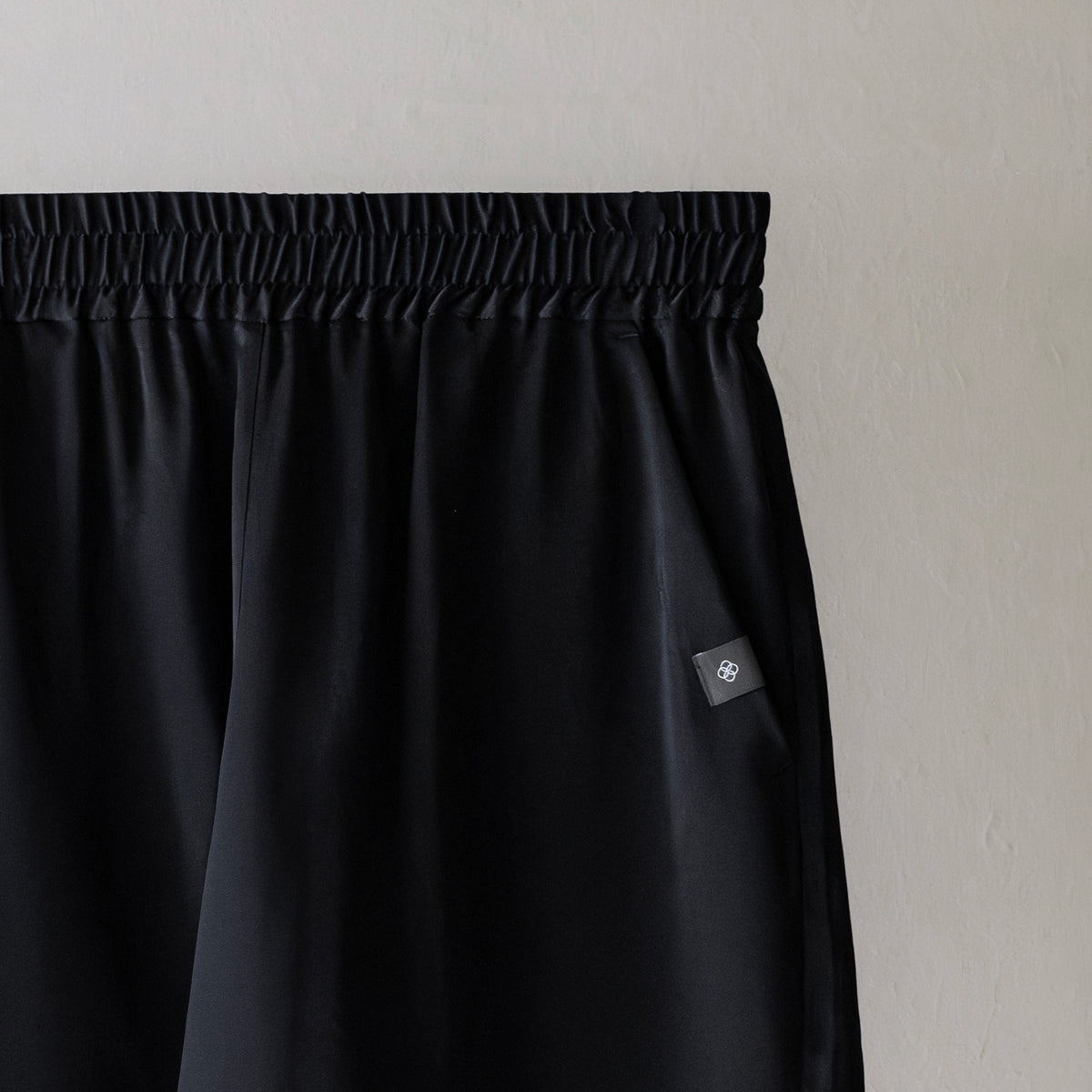 Silk Pajama | Shorts - Black