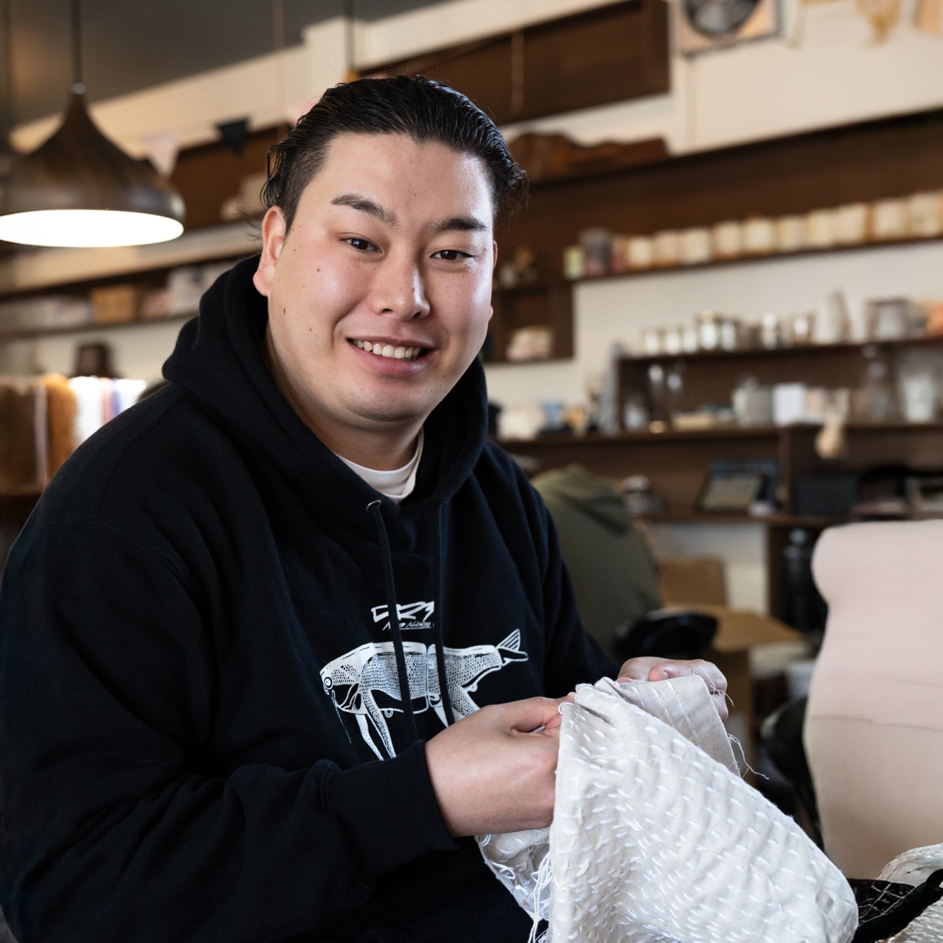 Sashiko Cushion Cover - Patchwork