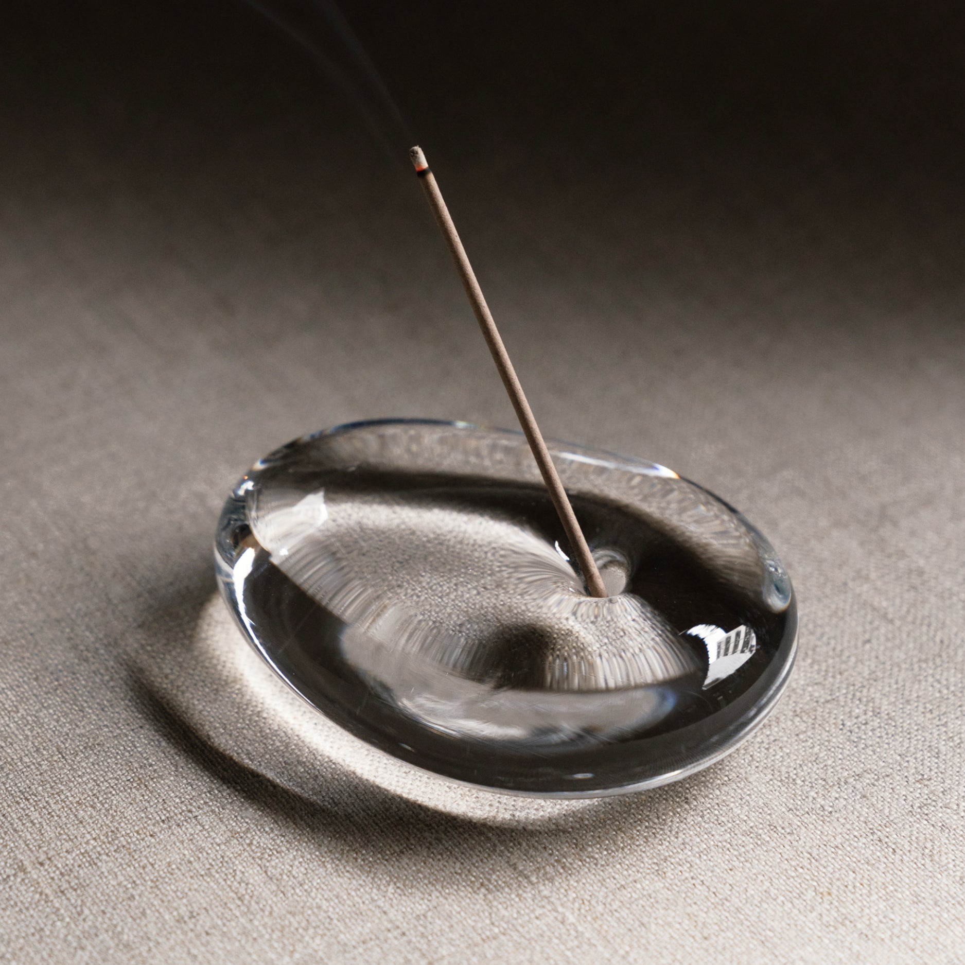 Glass Incense Stand