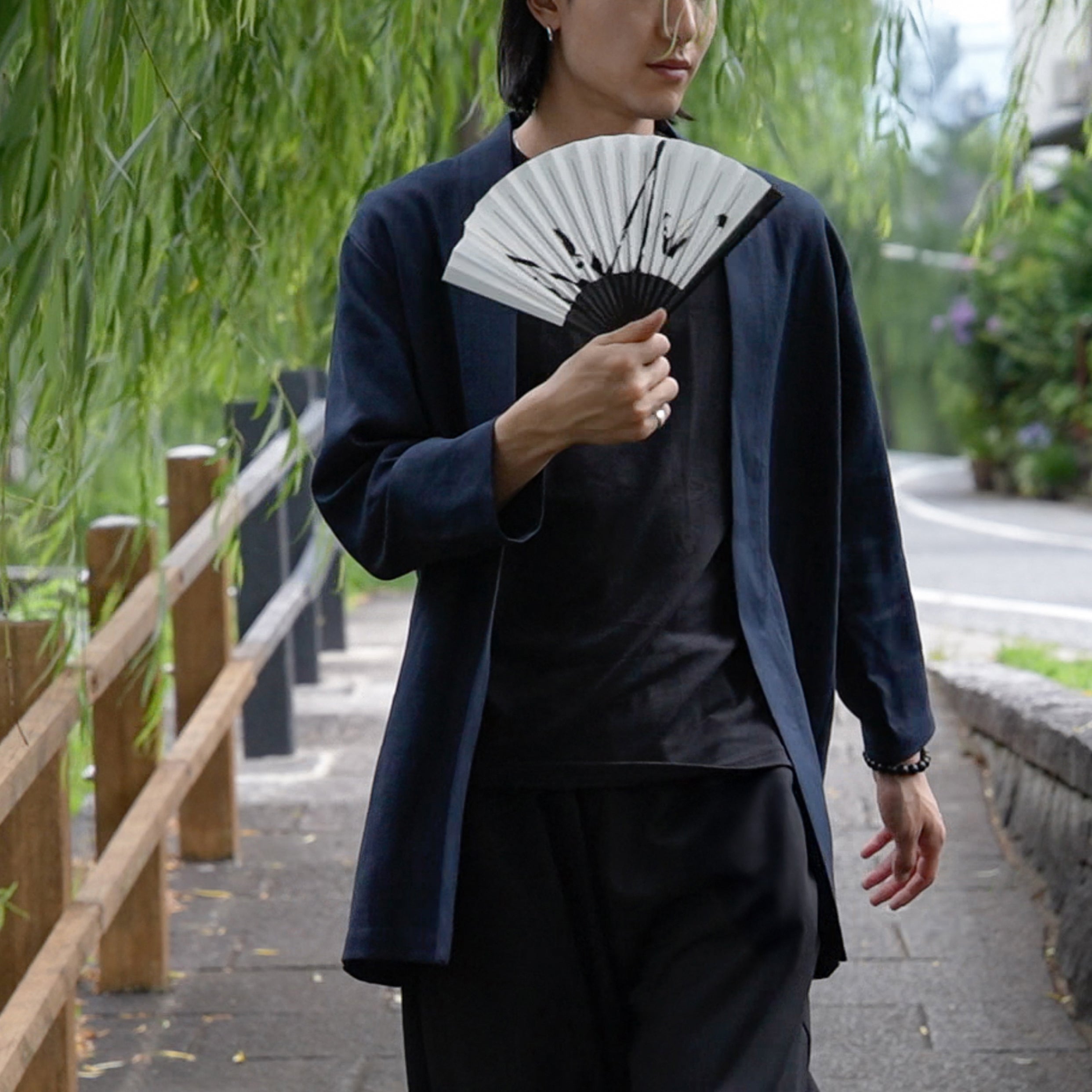 Linen Haori - Navy