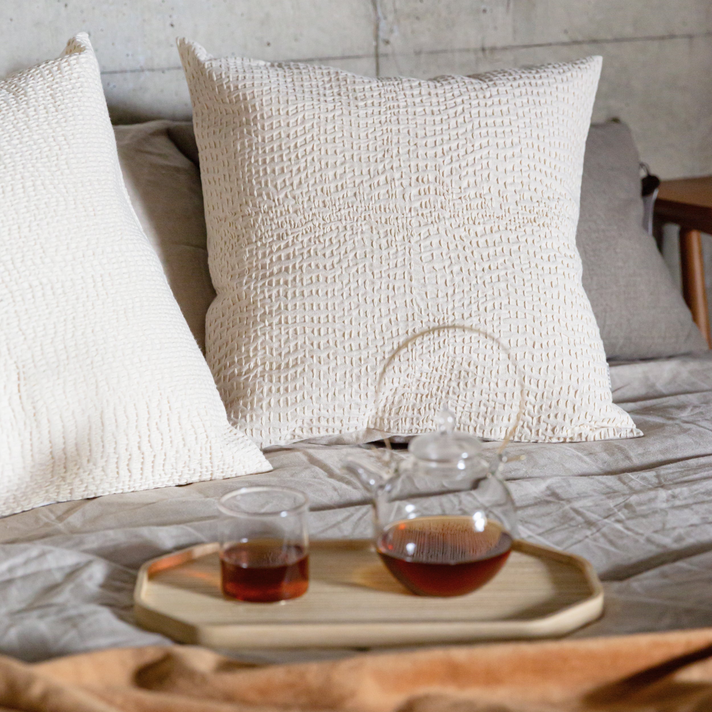 Sashiko Cushion Cover - Line