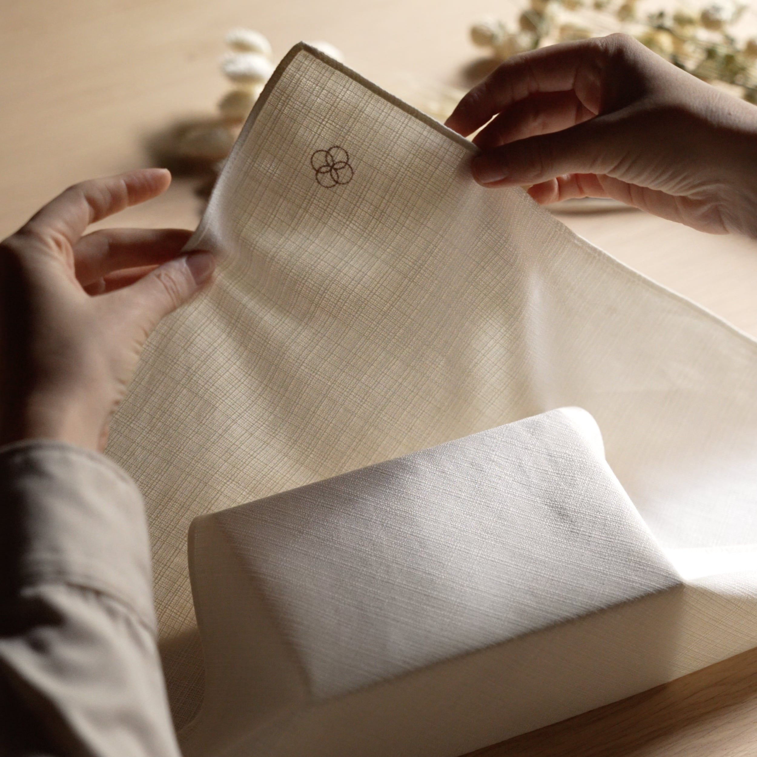 Organic Cotton Furoshiki - Beige