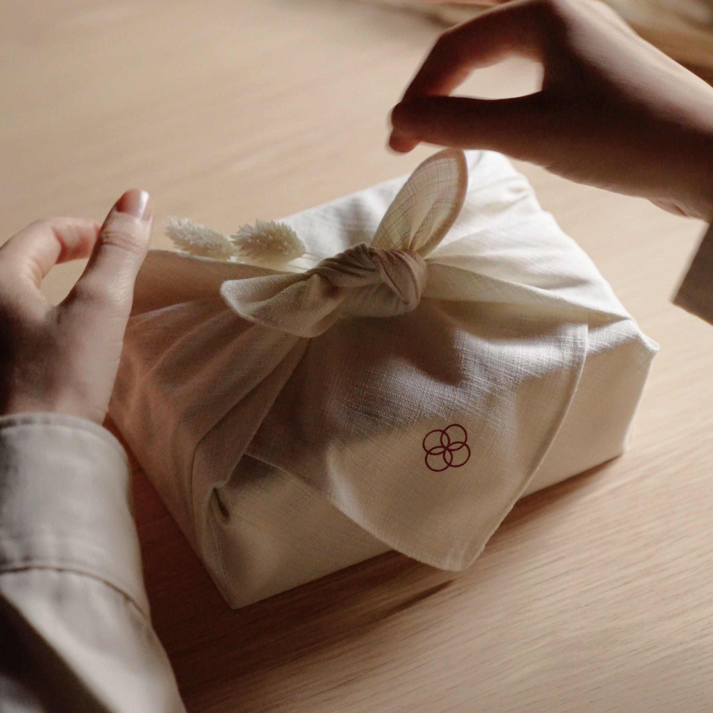 Organic Cotton Furoshiki - Beige