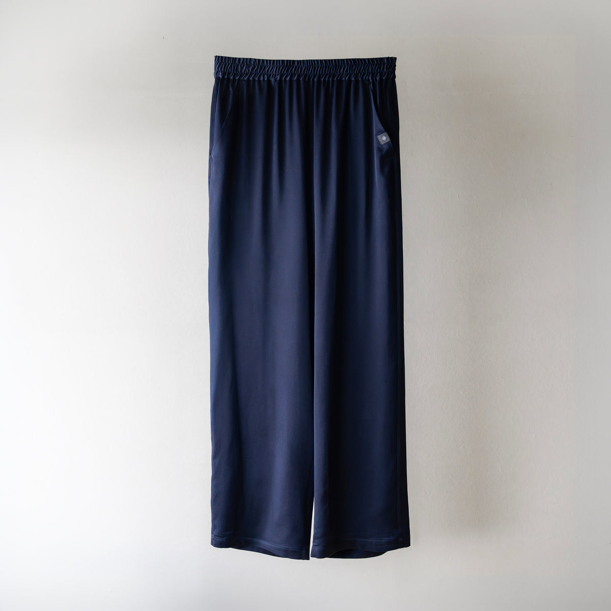 Silk Pajamas | Long Pants - Navy