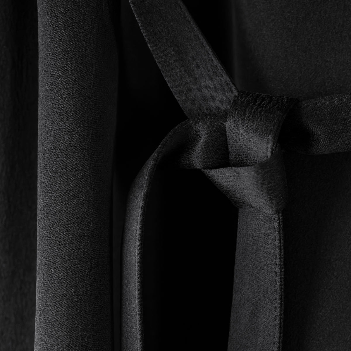 Silk Robe - Black