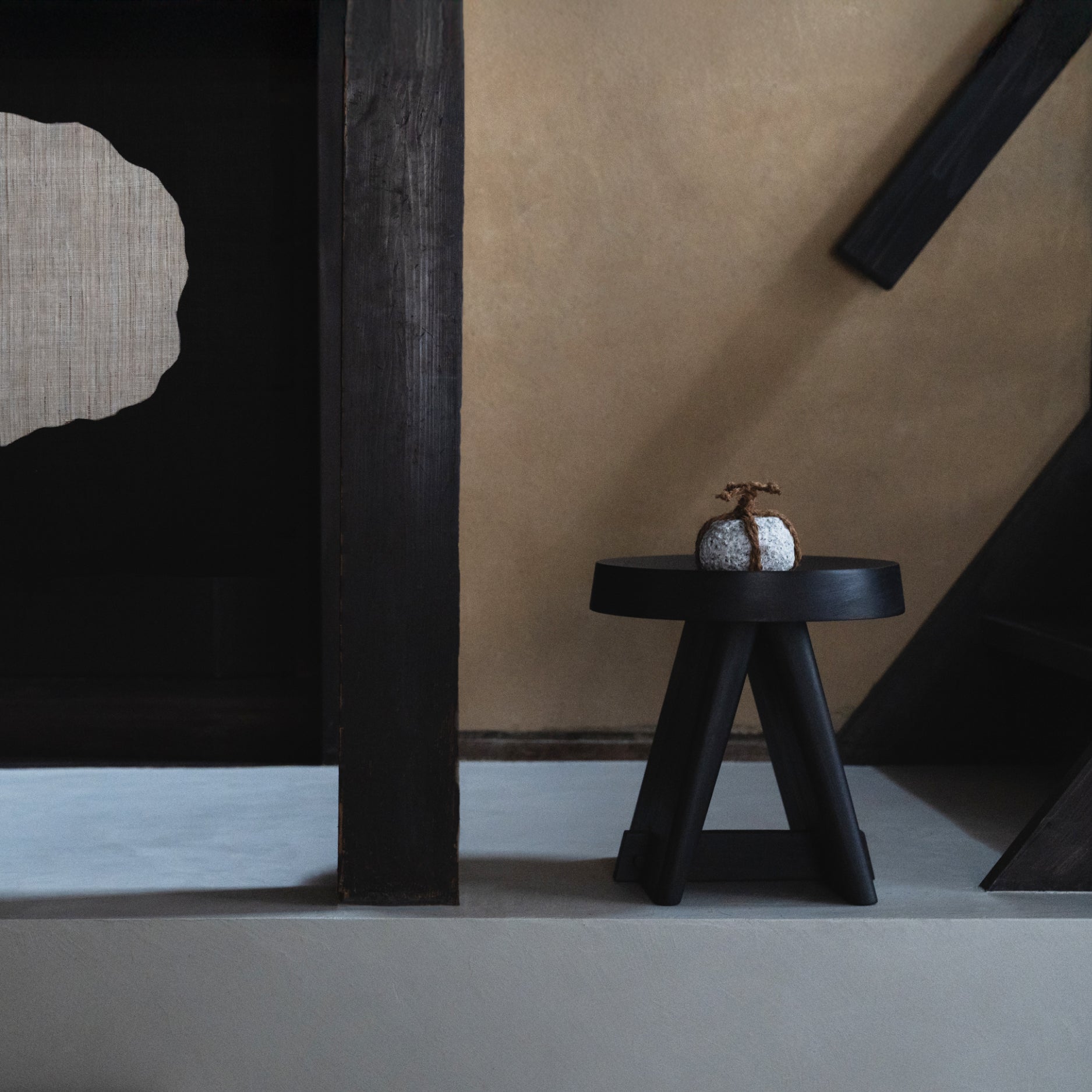 Joinery Stool Black | POJ Studio x Norm Architects