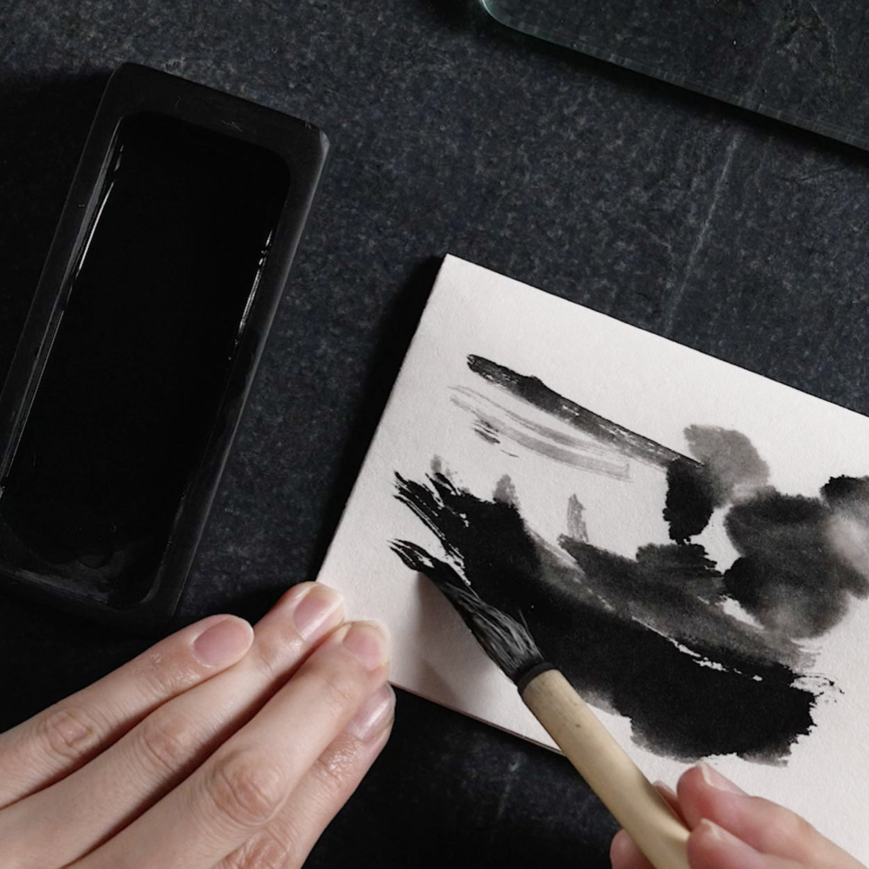 Washi Postcard for Scented Sumi