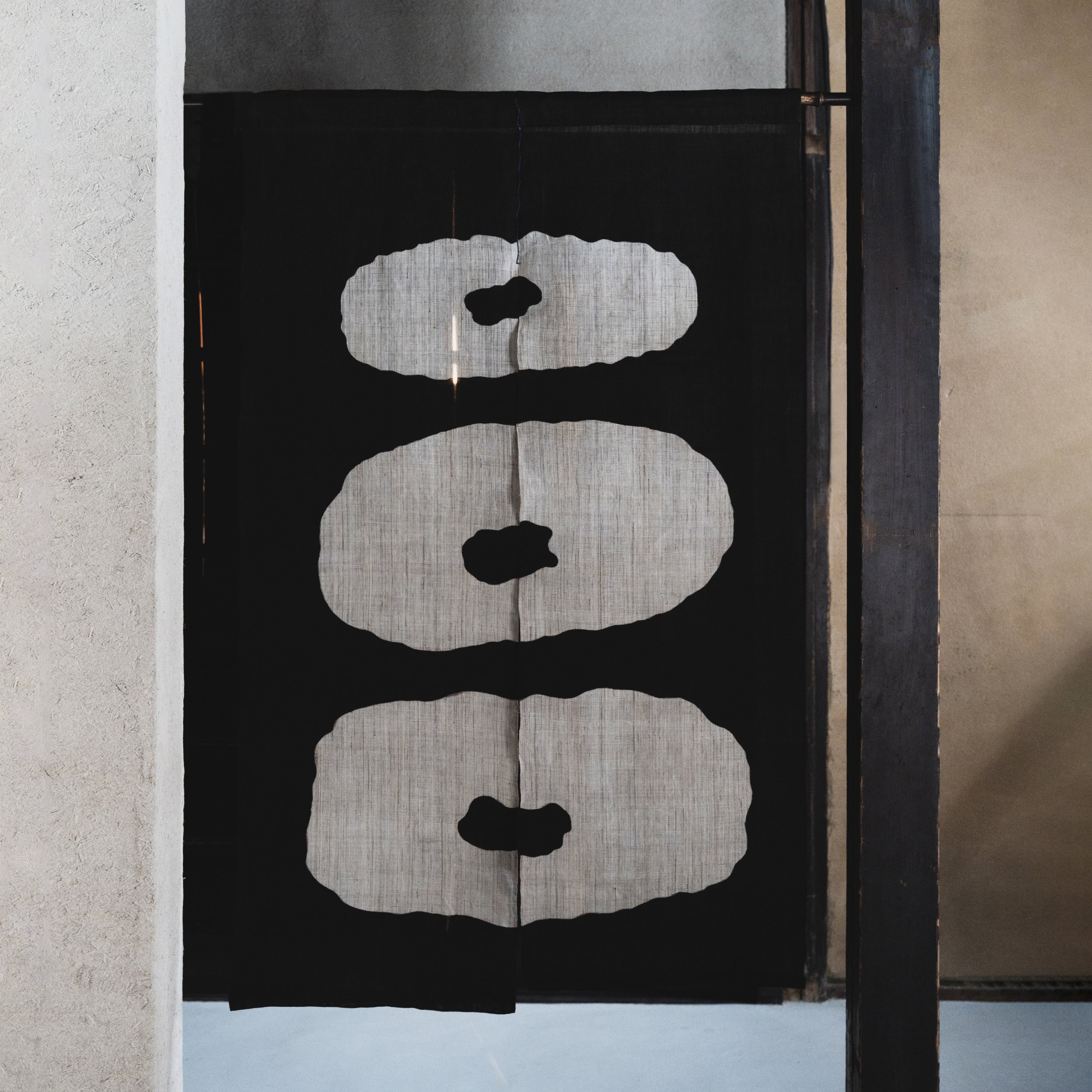 Katazome Wall Piece - Sumi  Black