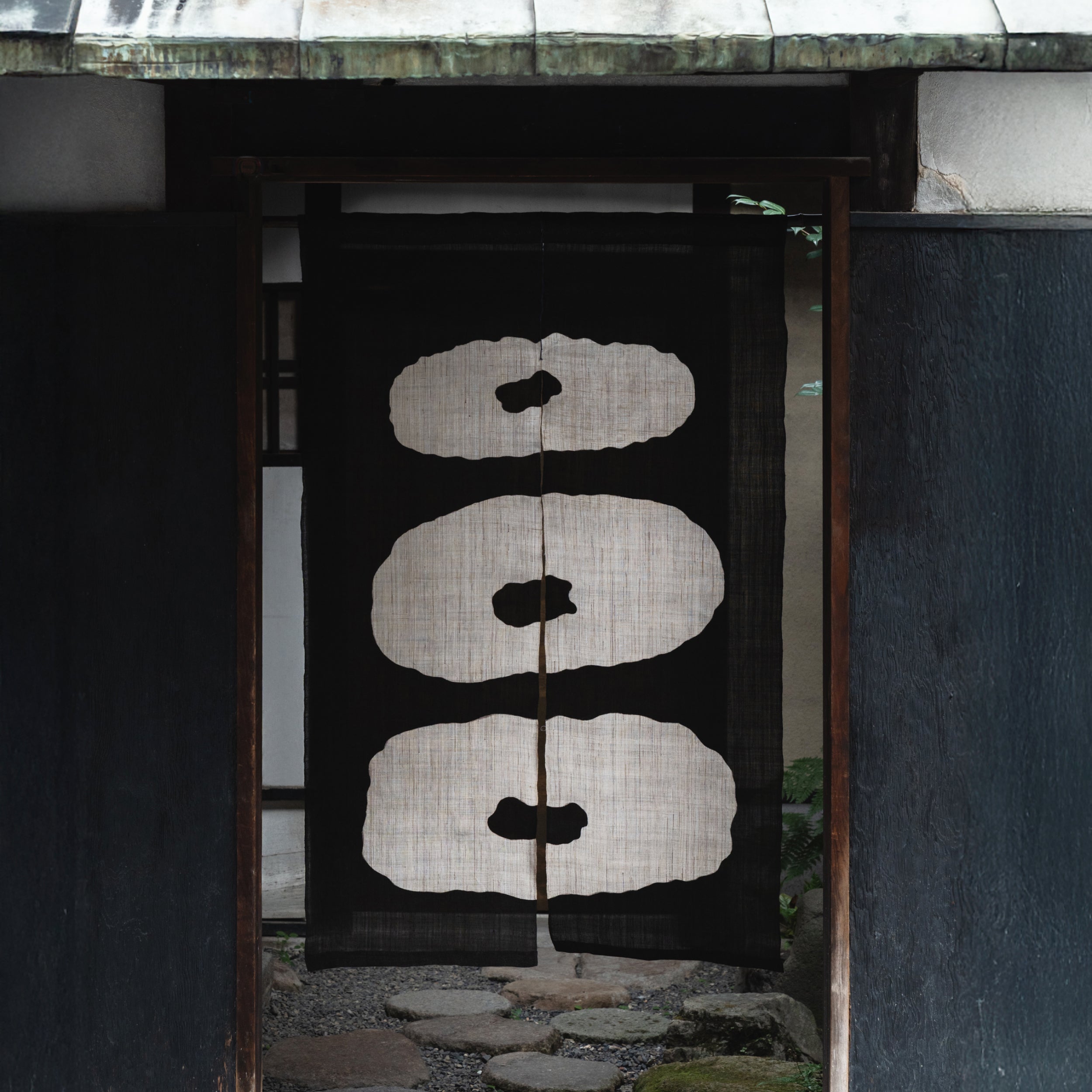Katazome Wall Piece - Sumi  Black