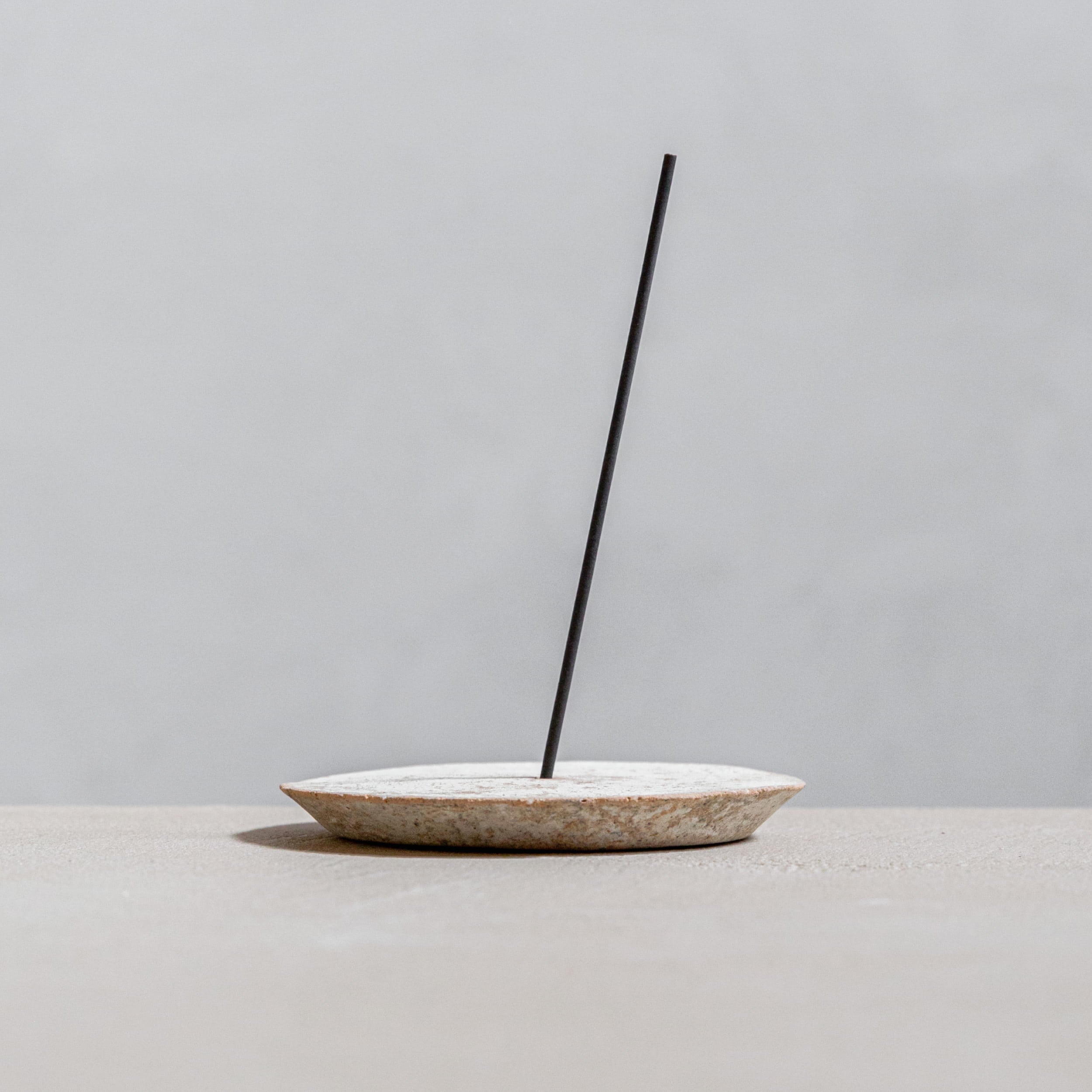 Ceramic Incense Plate - White